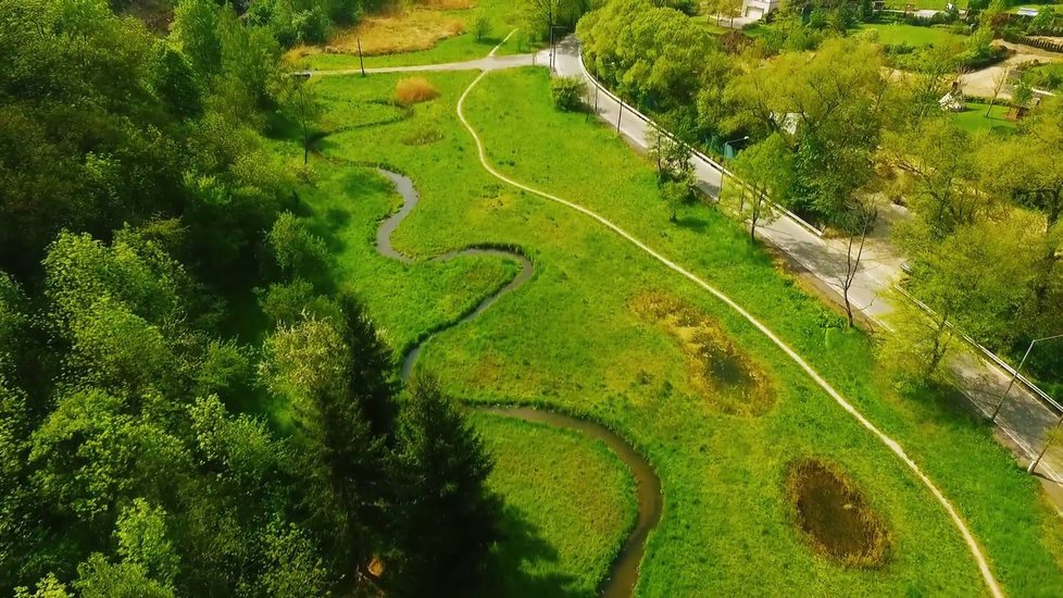 Šáreckému potoku musejí lesníci pomáhat, aby zcela nevyschl.