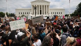 Protesty proti zákazu potratů v USA (24.6.2022)