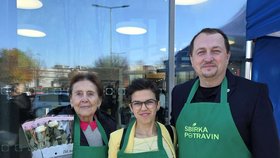 Olga Richtrová podpořila potravinovou sbírku.