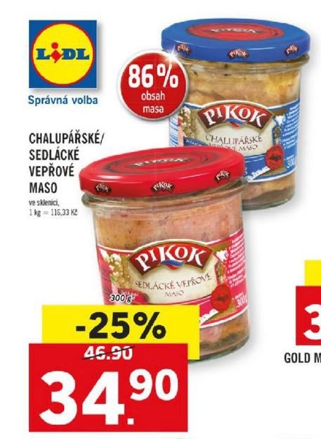 Lidl prodával falšované masové výrobky.