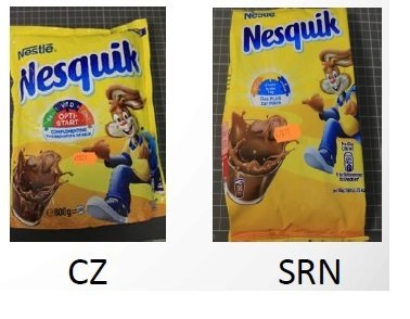 Srovnání potravin v Česku a Německu: Nesquik