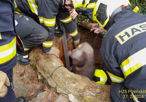 Penzista (76) v Olbramově na Tachovsku vlezl do studny, kde chtěl opravit potrubí. Udělalo se mu špatně a nedokázal sám vylézt. Pomohli mu hasiči.