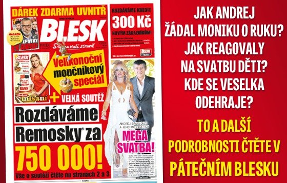 Detaily svatba Babiše a jeho Moniky