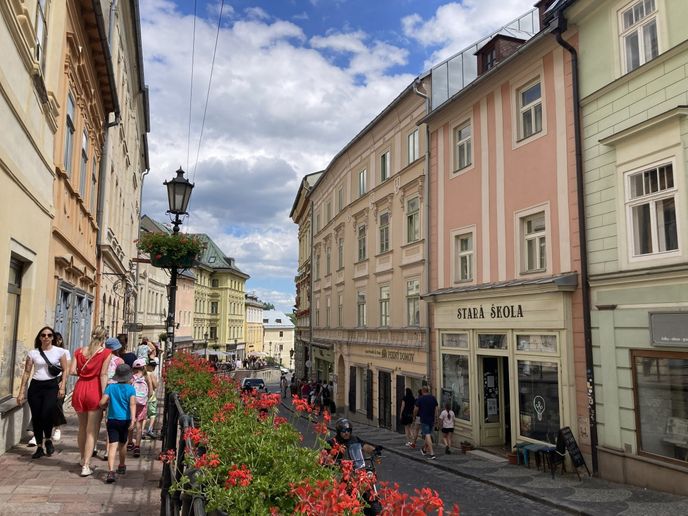 V centru Banské Štiavnice V centru Banské Štiavnice