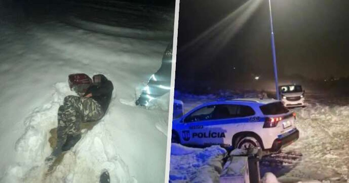 Považská Bystrice: un hombre estuvo congelado en la nieve durante dos días