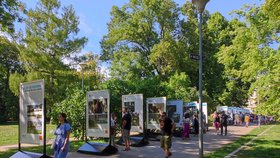 Nová výstava „20 let od povodní“ v parku Kampa: Student Hřib tehdy pomáhal se zábranami