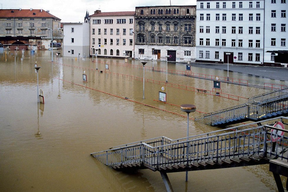 Povodně v Praze v roce 2002.