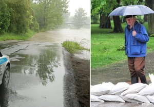 Povodně opět zahrozily: 2. a 3. stupně povodňové aktivity vyhlásily třeba naJesenicku.