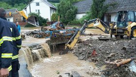 Olomoucký kraj zasáhly lokální povodně. Následky se budou odklízet několik dní