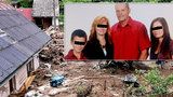Rodina Petra a jeho dětí při povodních přišla o mámu Hanku: Lidé pro ně vyhlásili sbírku