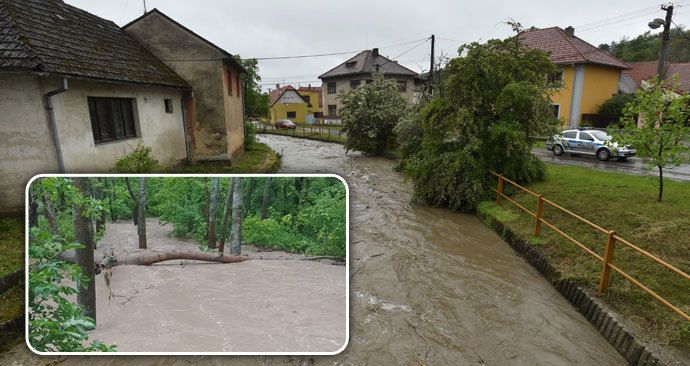 Česko sužují vydatné deště a zvedají hladiny řek