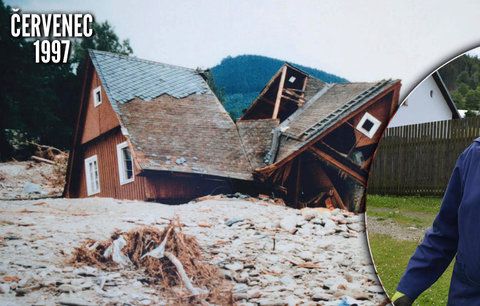 20 let od povodní: Soused seděl dva dny za komínem, vzpomíná Karel Šindler (82)