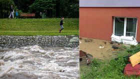 Na Pardubicku panuje extrémní riziko záplav, na východě Čech platí výstraha