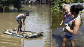 Problémy na různých místech světa: Povodně udeřily v Indii i americké Louisianě.