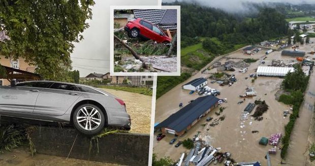 Obrazy zkázy ve Slovinsku: 4 mrtví! Čech popsal útěk před povodněmi, velká voda děsí i Chorvaty