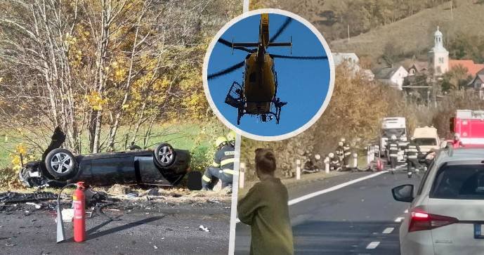 U Povrlů na Ústecku zemřela žena po čelním střetu dvou aut.