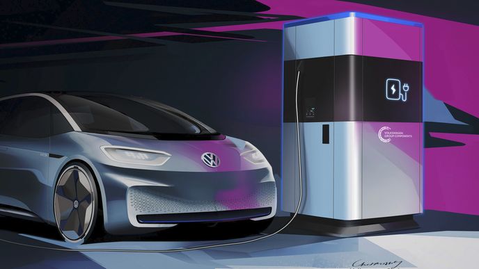 Volkswagen představil powerbanku pro elektromobily