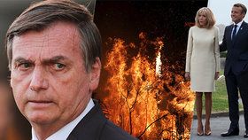 Bolsonaro chce po Macronovi omluvu, teprve pak přijme peníze na záchranu Amazonie.