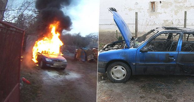 Drama na Vyškovsku: Senior zkolaboval za volantem, auto začalo hořet! Sedělo v něm i dítě