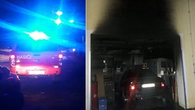 Požár v Bezně.