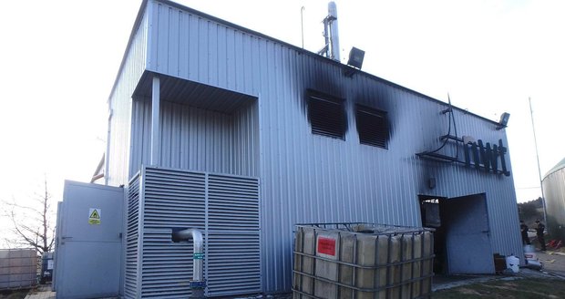 U Žinkov na Plzeňsku hořelo v bioplynové stanici.
