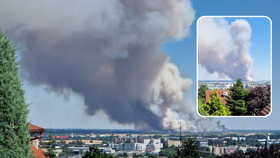 Mohutný požár nedaleko Bratislavy: Na město se valí hustý dým!