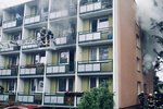 18 lidí evakuovali v pondělí hasiči z hořícího domu v Brně.