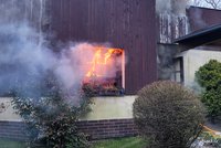 Požár starožitností v Bruntále: Škoda je skoro milion