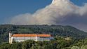 Požár v národním parku České Švýcarsko