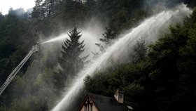 Požár v Českém Švýcarsku (26. 7. 2022)
