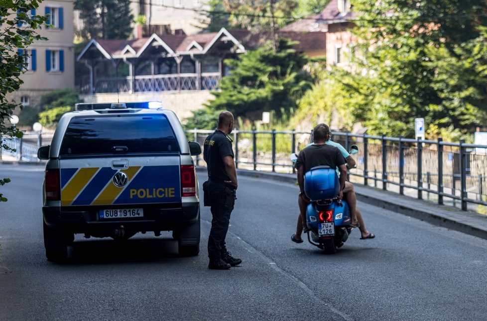 Požár v Českém Švýcarsku. (25.7.2022)