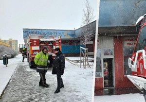 Požár skladu pyrotechniky v Chomutově. (18.1.2023)