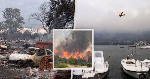 Ohnivé peklo v Chorvatsku: Obří požár, panika, ohořelá auta i kolony na jadranské magistrále