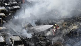 Dělníci způsobily ve čtvrtek v 9:15 v Curychu požár 200 aut.