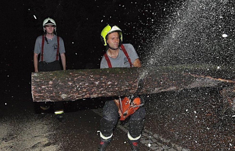 Kvůli bouřce a dešťům ze soboty na neděli vyjížděli pražští hasiči celkem k 11 případům. Často se jednalo o pokácené stromy.