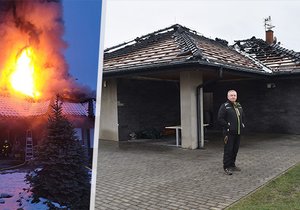 Rodina Dobrých z Petrovic u Karviiné přišla při požáru domu úplně o všechno. Stačilo 20 minut...