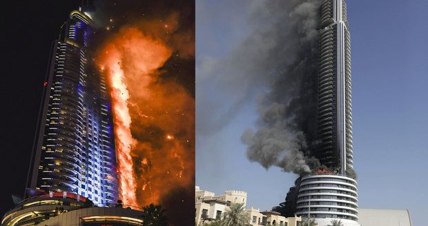 Čech popsal děs z požáru hotelu v Dubaji: Lidé utíkali pryč. Byl tam chaos 