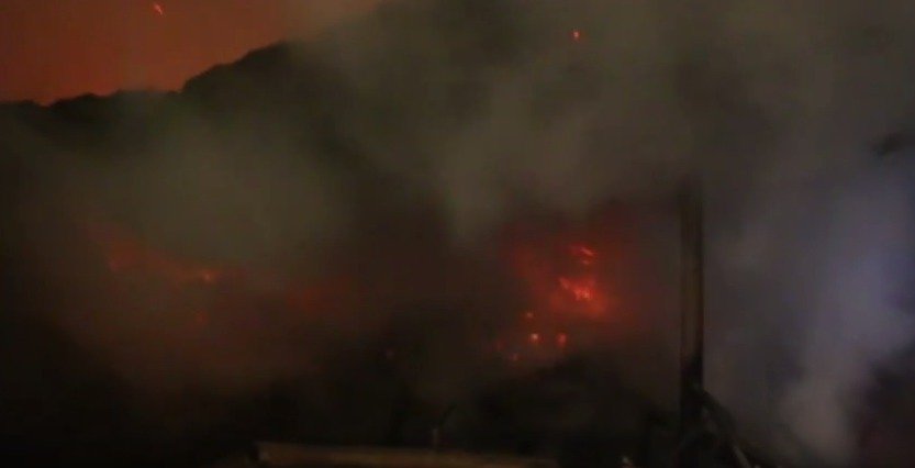 Požár statku v Miloticích nad Bečvou
