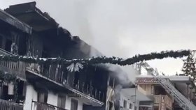 Požár v alpském letovisku Courchevel si vyžádal dvě oběti