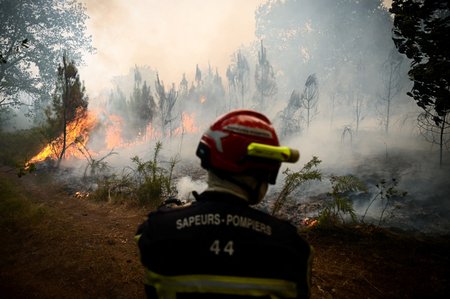 Boj s požáry ve Francii (18.7.2022)