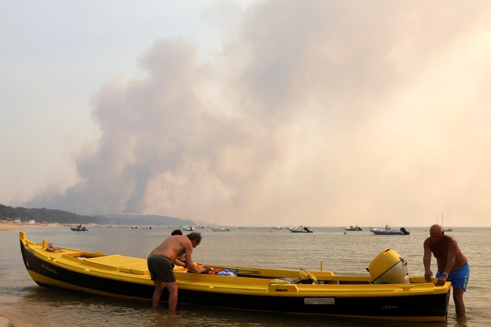 Boj s požáry ve Francii (18.7.2022)