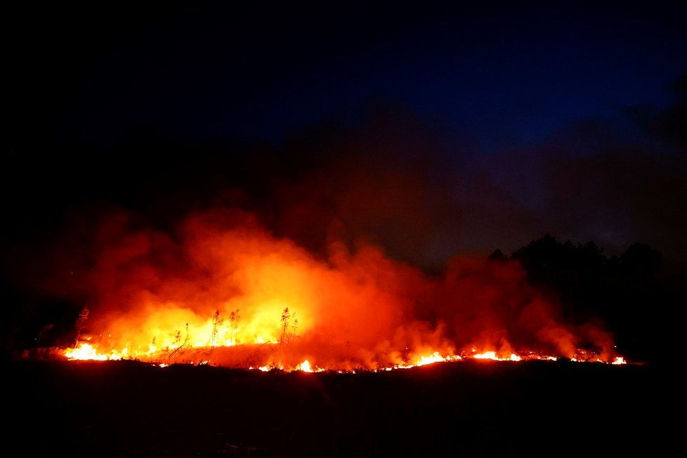 Boj s požáry ve Francii (18.7.2022)