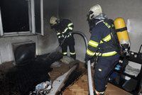 V hořícím bytě na Žižkově uvízly dvě kočky: Z plamenů je vysvobodili hasiči