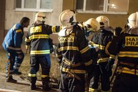 Požár bytu v Táboře: Evakuovali 113 lidí