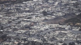 Požáry na Havaji: Zničené letovisko Lahaina (10.8.2023)