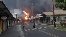 Požáry na Havaji (9.8.2023)