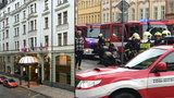 Požár v secesním pětihvězdičkovém hotelu v centru Prahy: Hasiči evakuovali 60 lidí