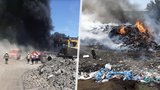 Na Přerovsku hořela skládka s nebezpečným odpadem! Hasiči s plameny bojovali přes 20 hodin