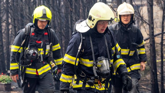 Požár v Národním parku České Švýcarsko (26. 7. 2022)