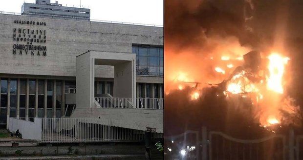 Moskevská chlouba v plamenech: Požár zachvátil velkou knihovnu!